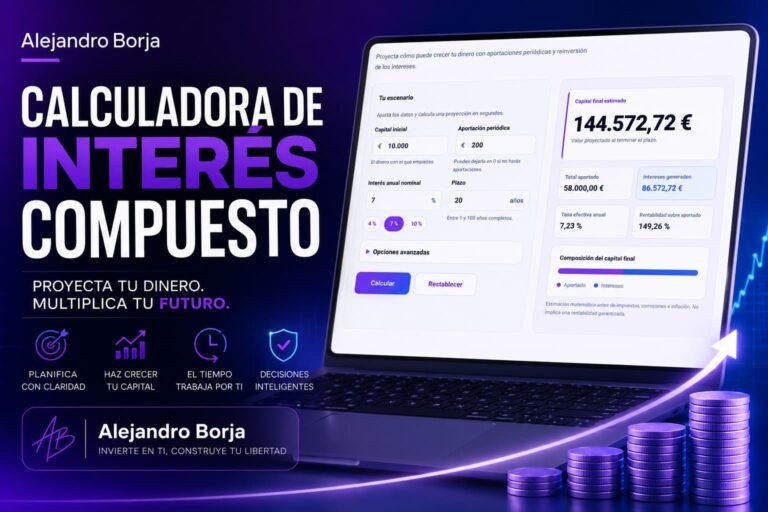Calculadora de interés compuesto con aportaciones