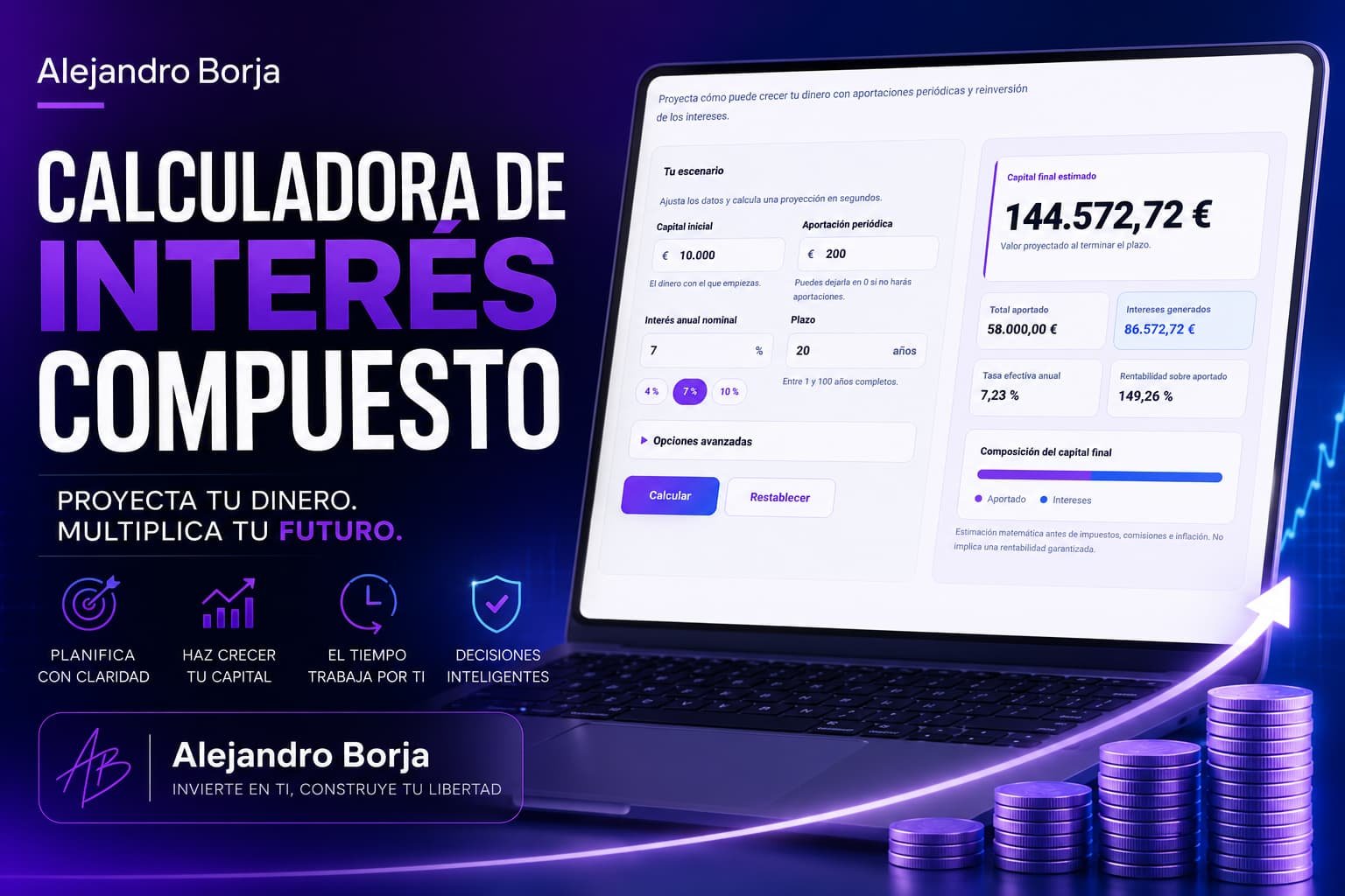 Calculadora de interes compuesto