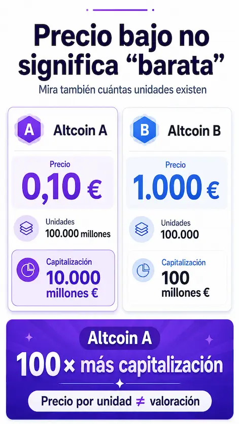 altcoin y percepcion de precios