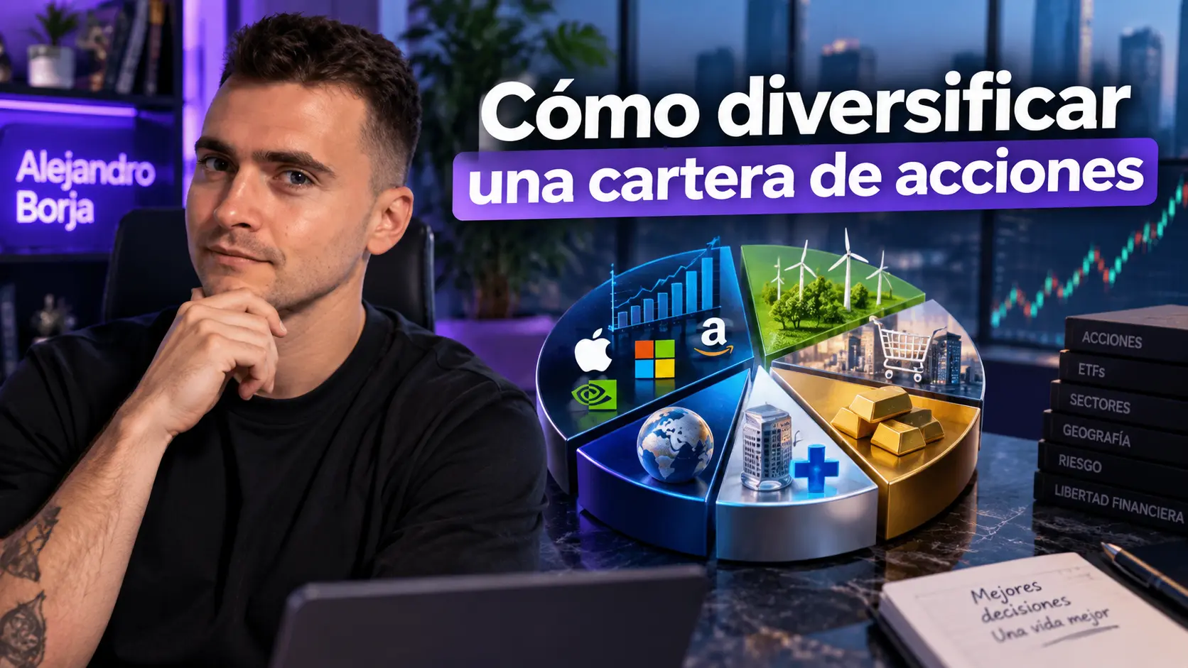 Cómo diversificar una cartera de acciones
