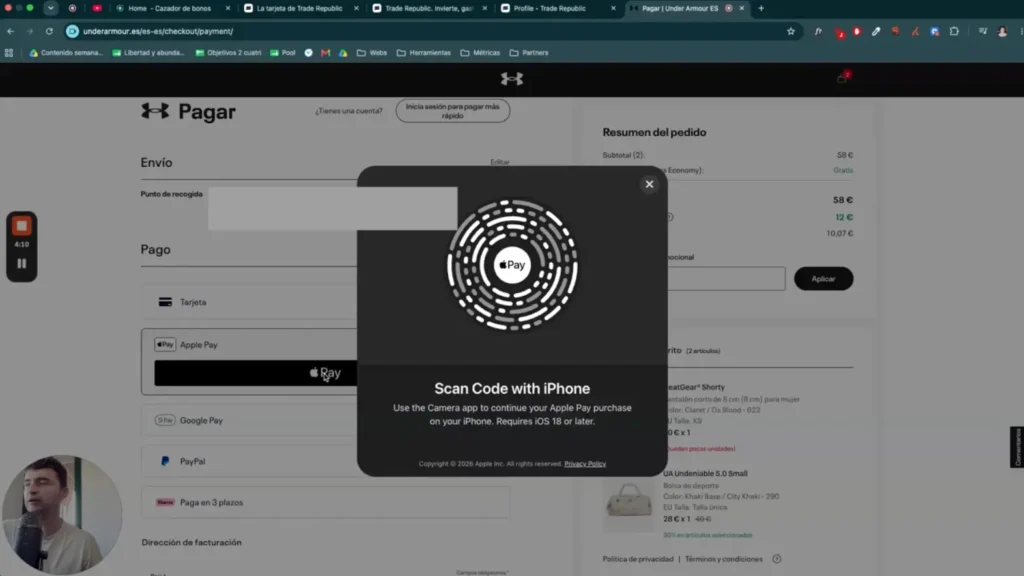 Comprar con la Tarjeta de Trade Republic mediante Apple Pay