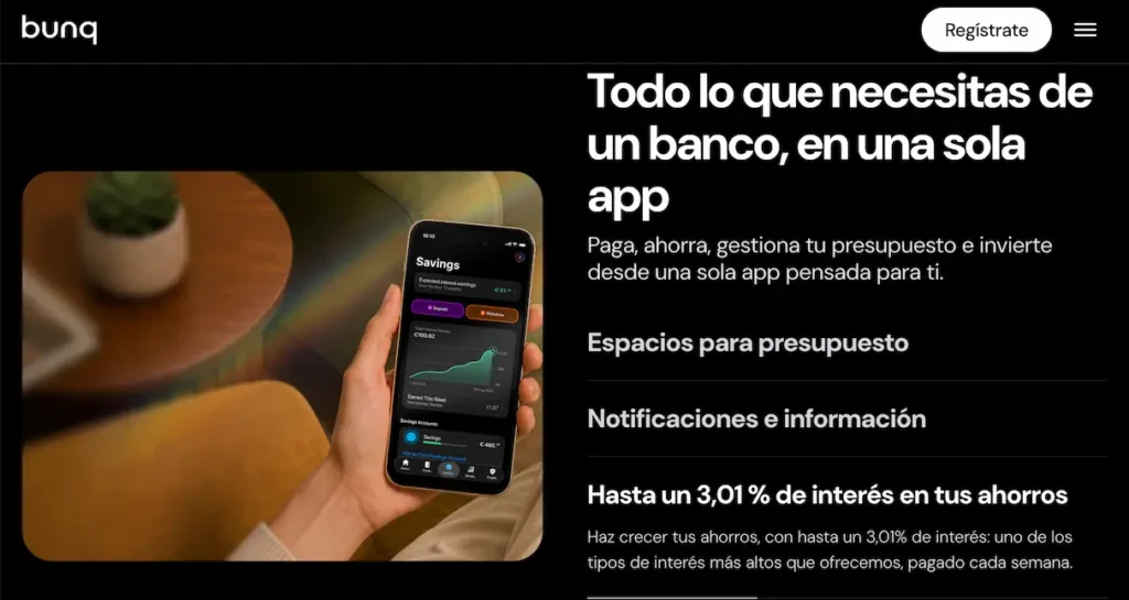 Cuenta remunerada de bunq
