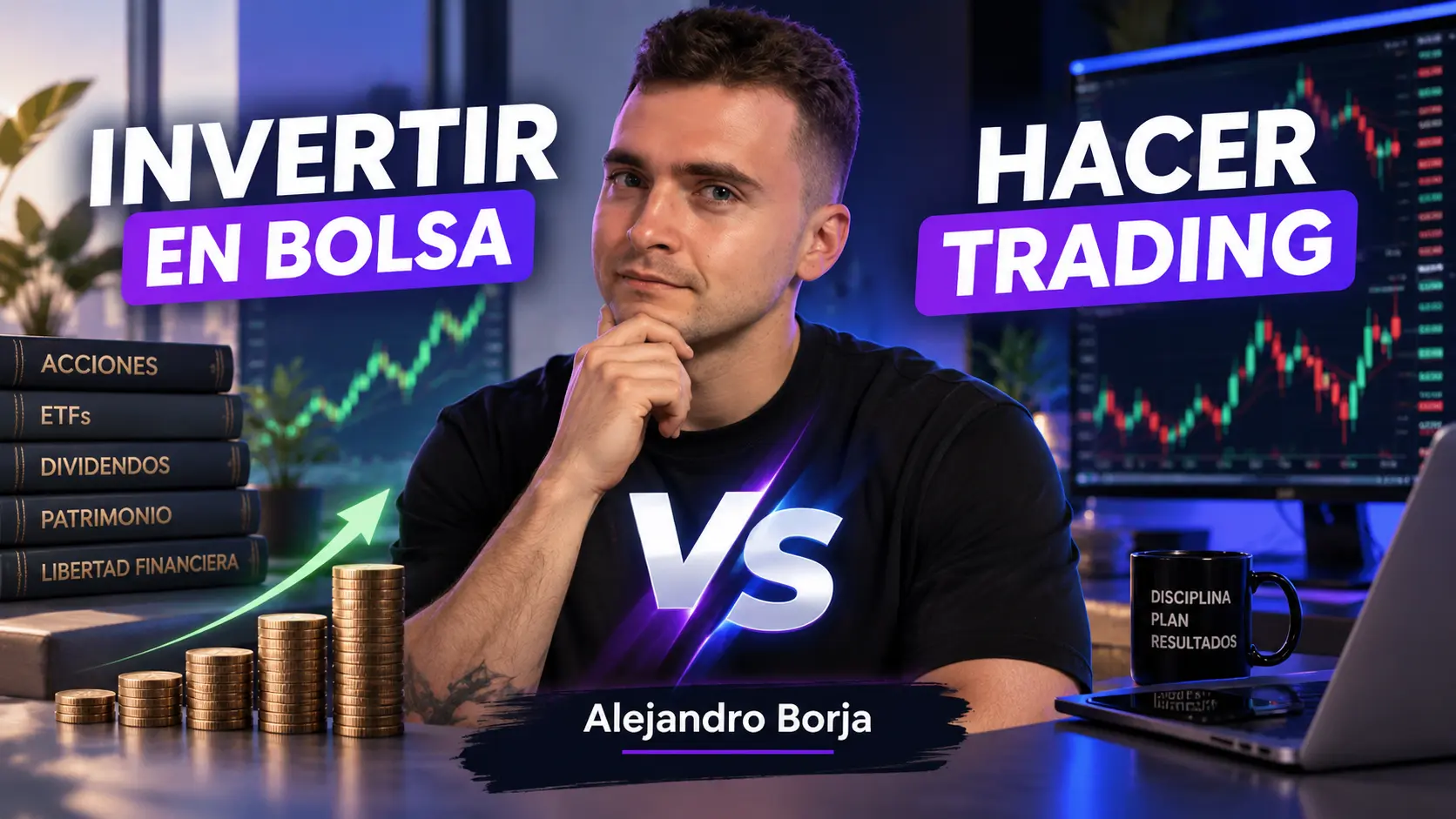 Invertir en bolsa vs hacer trading
