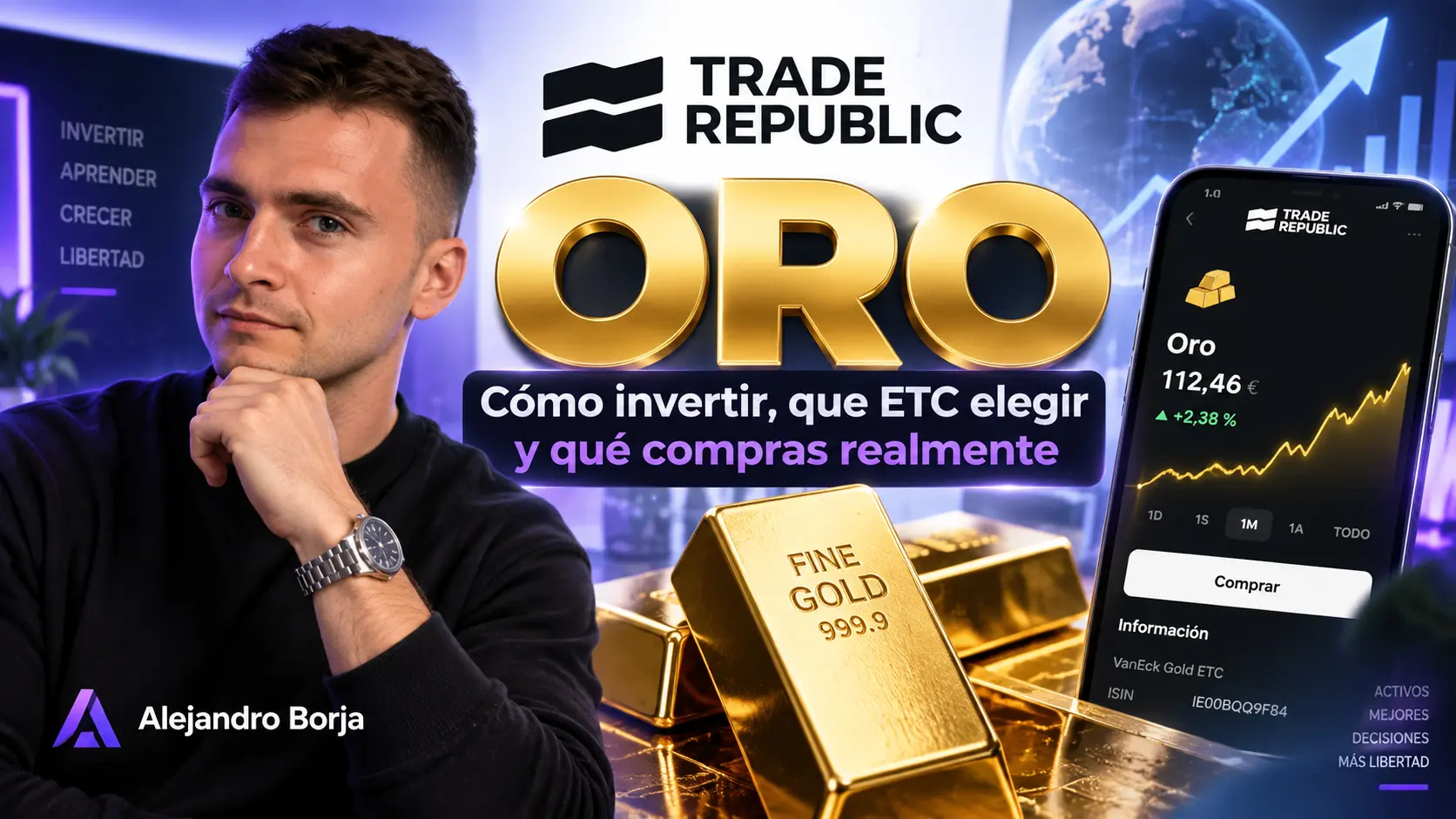 Trade Republic oro Cómo invertir, que ETC elegir y qué compras realmente