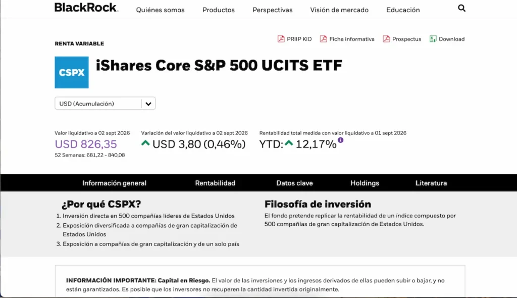 iShares Core S&P 500 UCITS ETF